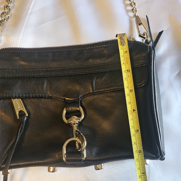 Black Leather Crossbody Bag - Picture 3 of 11